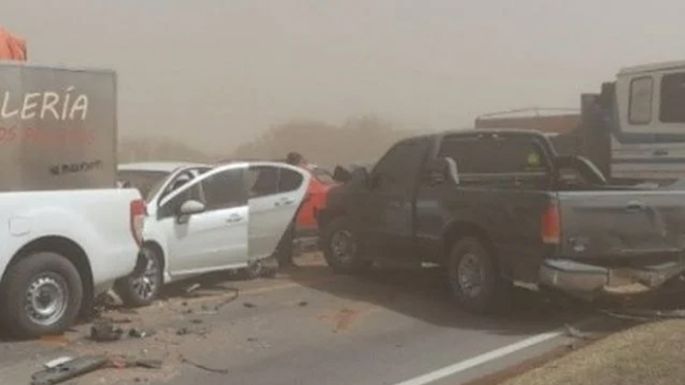 Murió la niña herida en el choque en cadena en la autopista