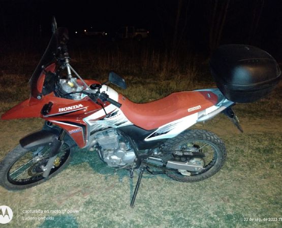 Una moto robada en Villa María fue recuperada minutos después en el ingreso a Etruria