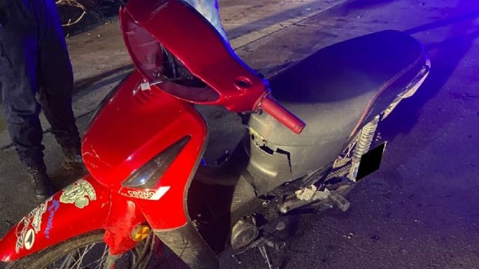 Un joven motociclista evadió un control policial y terminó detenido