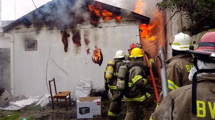 Incendio en vivienda de Pozo del Molle