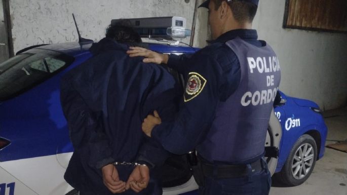 Lo engancharon robándose dos baterías del patio de una casa