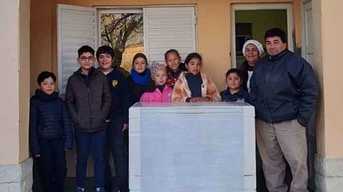 Nuevo freezer para la escuelita