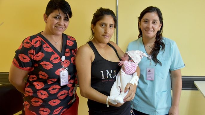 Joaquina Eva, la primera bebé nacida en Villa María en 2024