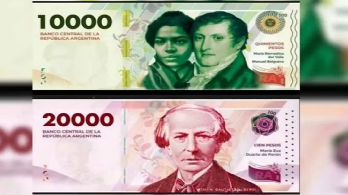 El BCRA aprobó la emisión de billetes de $10.000 y $20.000