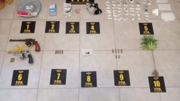Incautaron cocaína y revólveres luego de desbaratar una banda narco