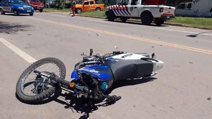 Perdió la vida  un motociclista