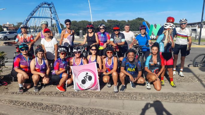 A un mes del crimen de Natalia, sus compañeras organizaron una bicicleteada para recordarla