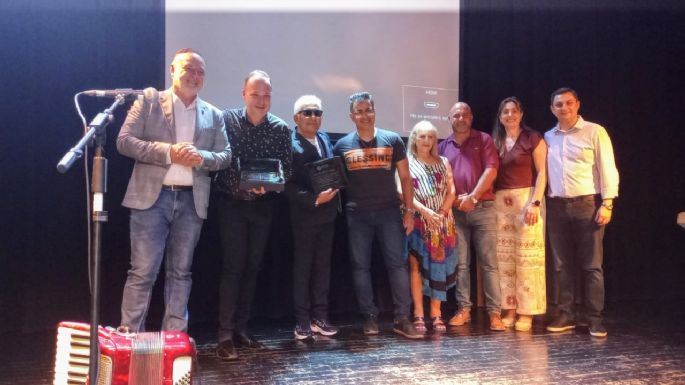 Josecito Berardi y el "Turco" Julio fueron homenajeados por el municipio