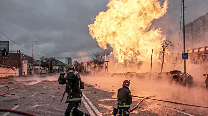 Varios misiles hipersónicos  cayeron en Kiev y Jarkov