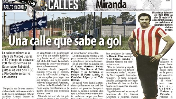 Una calle que sabe a gol