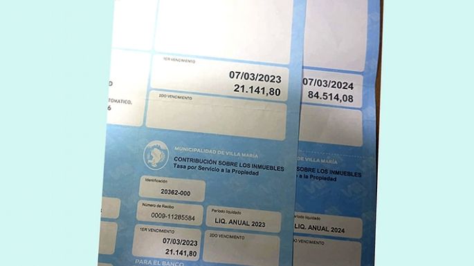 Inmuebles: los cedulones llegan con aumentos de hasta 400%