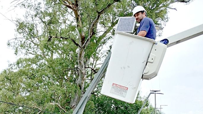 Por el robo persistente de cables, cambiaron el sistema de energía