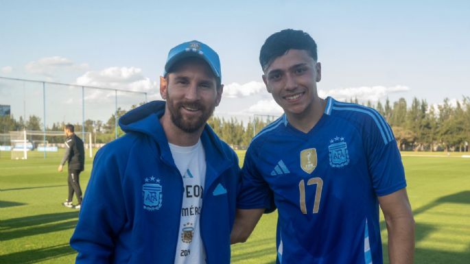 El villamariense Heredia fue visto por Messi y tiene su foto eterna