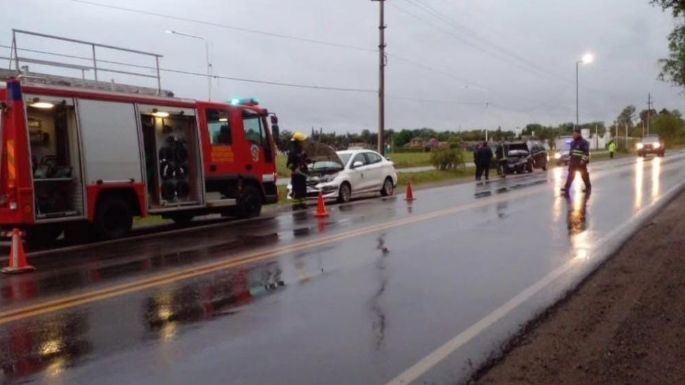 Cuatro heridos tras un choque por alcance en ruta 2