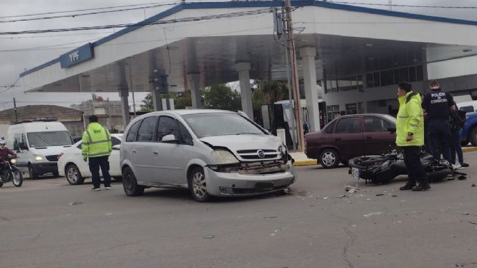 Choque al iniciar la mañana de este jueves