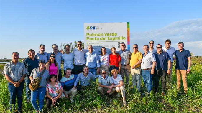 Se inauguró el Pulmón Verde Posta del Espinillo en Marcos Juárez