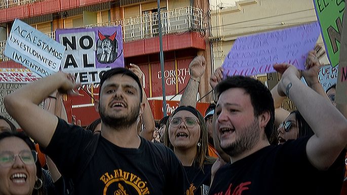 Una gran marcha universitaria
