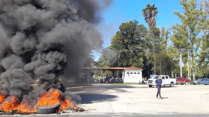 Protesta de ATE en la Fábrica Militar