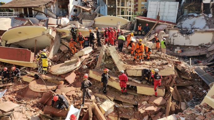 Un villamariense colabora tras el derrumbe de un edificio en Villa Gesell