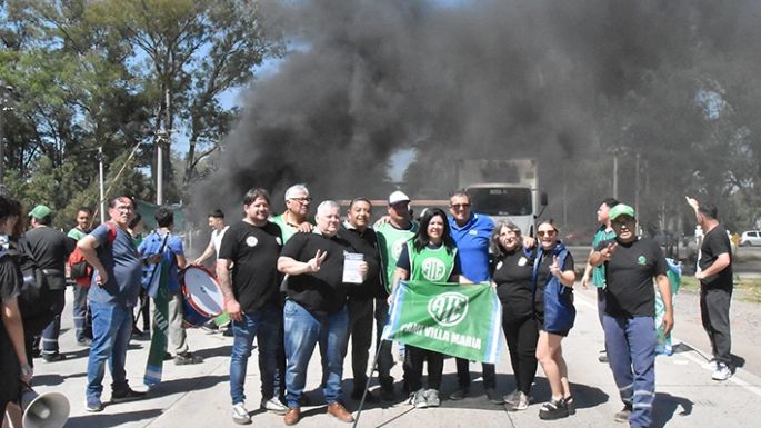 Protesta de ATE en Fábrica Militar
