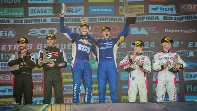 Fineschi - Canapino los ganadores de  los 200 kilómetros de Buenos Aires