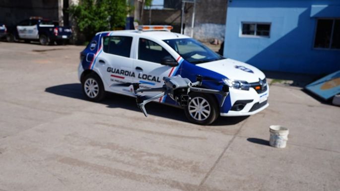 Un dron para monitorear la Villa