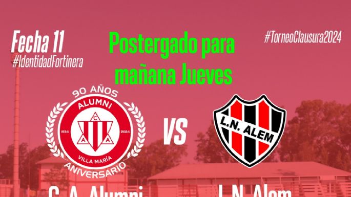El clásico se juega mañana