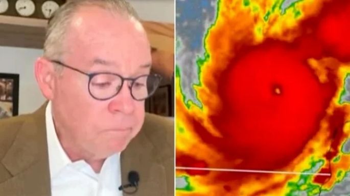 Meteorólogo lloró en vivo al anunciar la llegada del huracán Milton: "Es horrible"