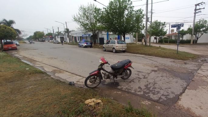 Motociclista sufrió heridas graves en un choque