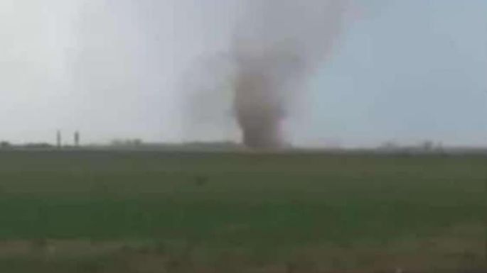 Impactante: la imagen de la “cola del tornado” en La Playosa