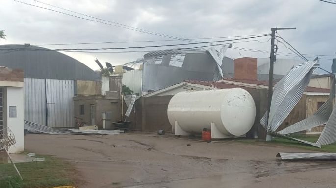 La tormenta causó un desastre