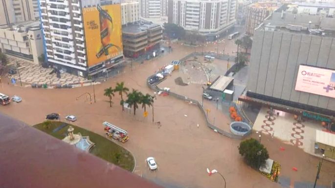Intensas lluvias azotaron Málaga