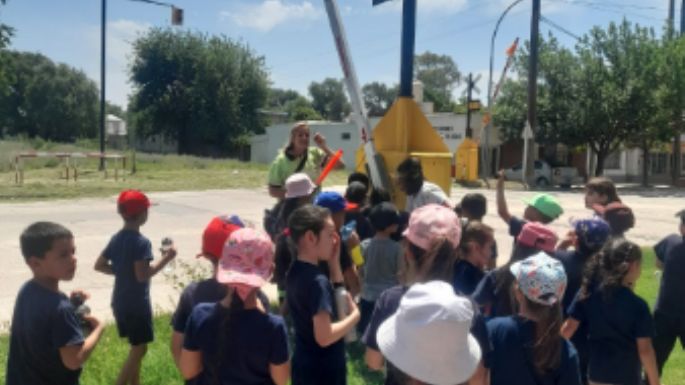 Educación vial para los chicos de primer grado