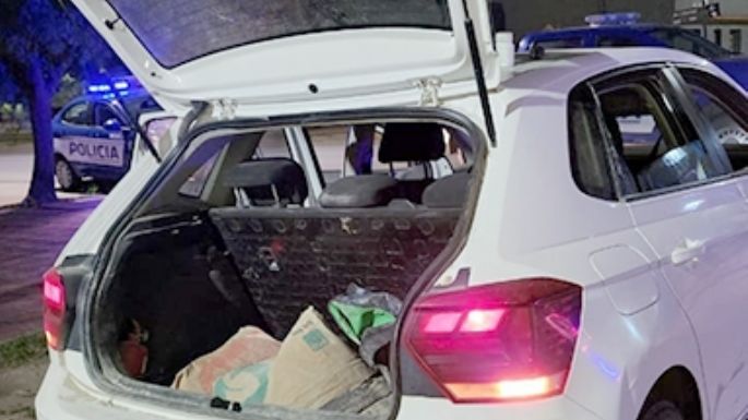 Hermanos detenidos por robar bolsas de cemento