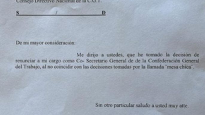 Pablo Moyano renunció a la CGT