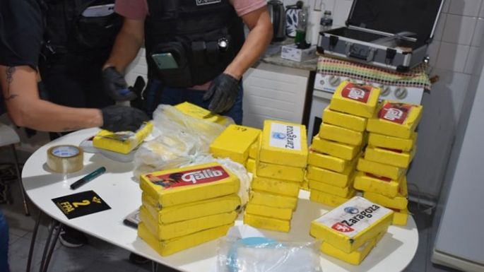 Incautaron más de 70 kilos de cocaína