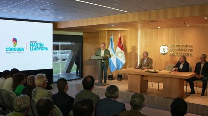 Llaryora anunció obras por USD 63 millones