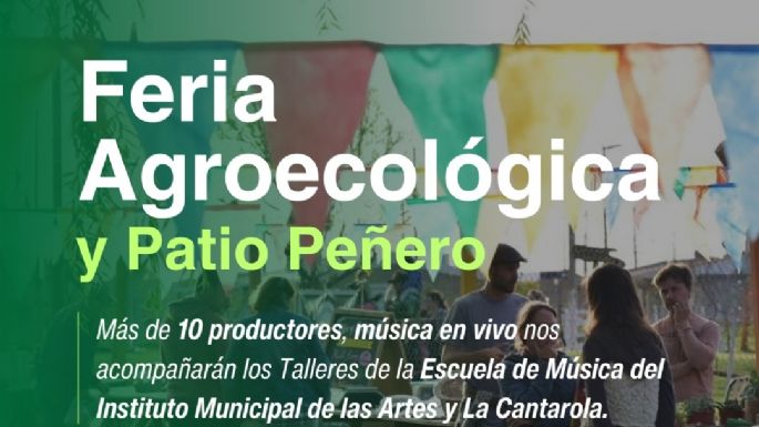 Se hará una nueva feria agroecológica con patio peñero en la Escuela Granja