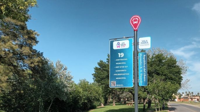 Instalan nomencladores con información sobre el transporte público