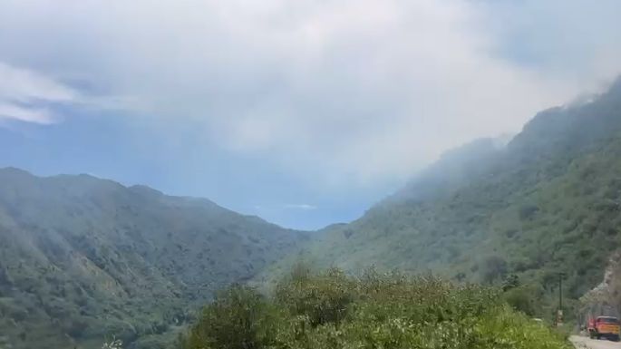 [Video] Incendio en el Dique San Roque y corte de ruta E-55