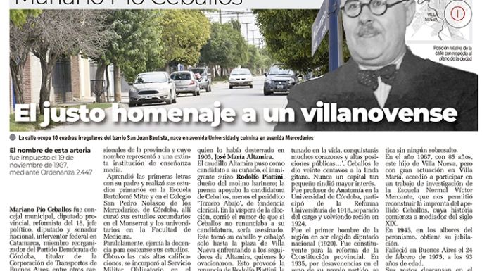 El justo homenaje a un villanovense