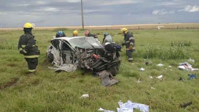 Choque internacional en la ruta 7