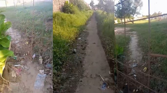 Familia de barrio La Calera reclama por un “desagüe clandestino”