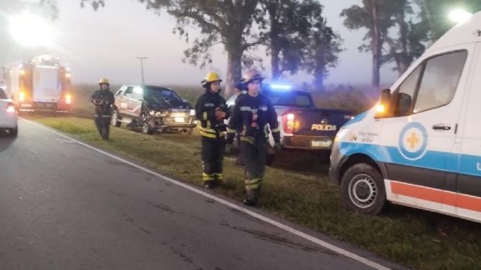 Tres heridos en una camioneta tras chocar con un caballo