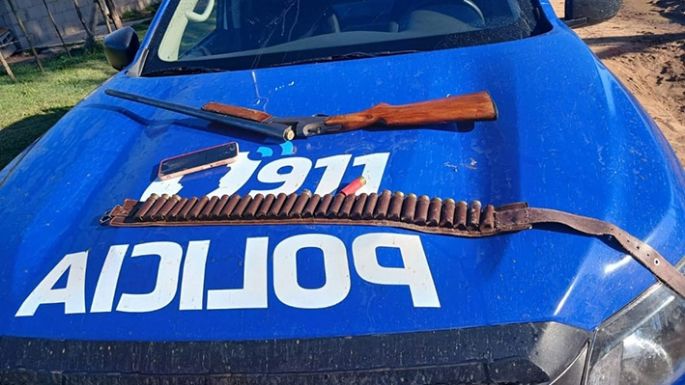 Efectuaba disparos con una escopeta calibre 16