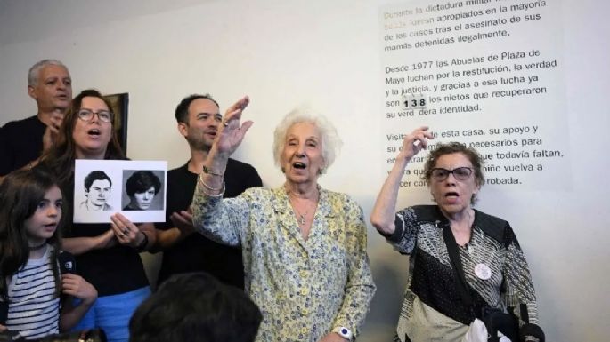 Las Abuelas de Plaza de Mayo confirmaron la recuperación del nieto 138
