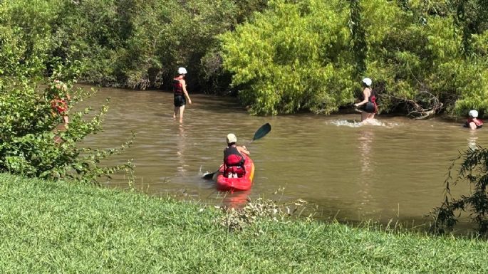 El equipo de rescatistas de los Bomberos Voluntarios realizó un simulacro en el Río Ctalamochita