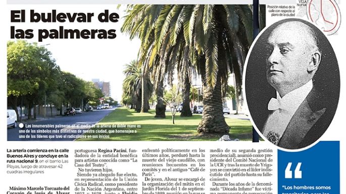 El bulevar de  las palmeras