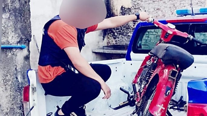 Robó una moto en barrio Pinar de las Tejas  y lo atraparon en el San Antonio