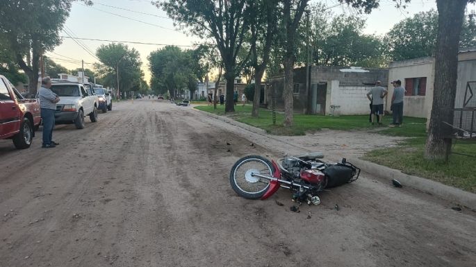 Trasladaron al Pasteur a un motociclista con lesiones graves que había chocado en La Playosa